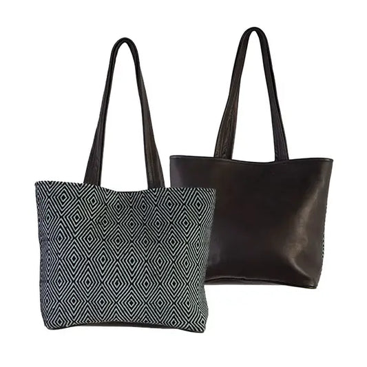 Inti Woven Tote Bag- Black